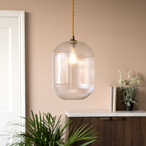 Limehouse Fine Fluted Pendant Light