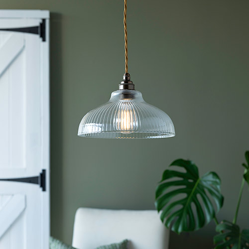 Langley Fine Fluted Pendant Light