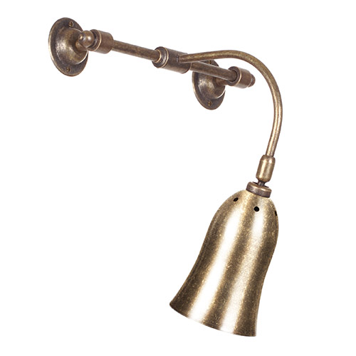 Single Howard Light in Antiqued Brass