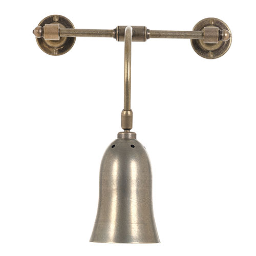 Single Howard Light in Antiqued Brass