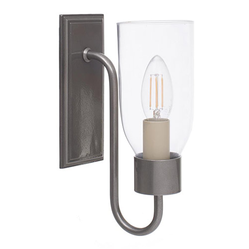 Single Morston Light in Polished, Clear Glass
