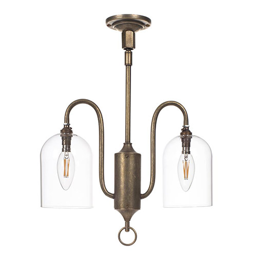 Kersey Pendant Light in Antiqued Brass