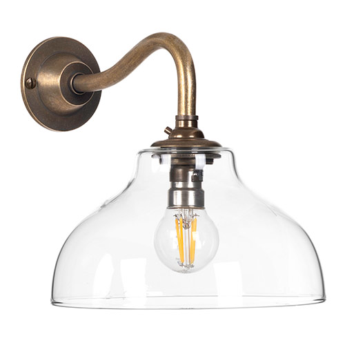 Octavia Wall Light in Antiqued Brass