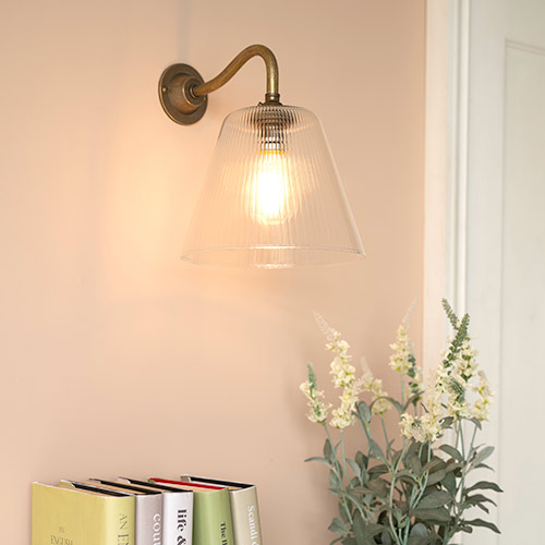 Ashley Fine Fluted Wall Light with Carrick Arm