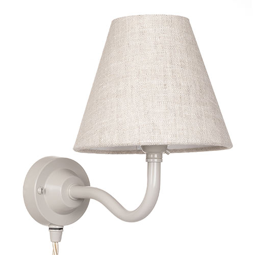 Carrick Plug-in Wall Light (Up) in Clay