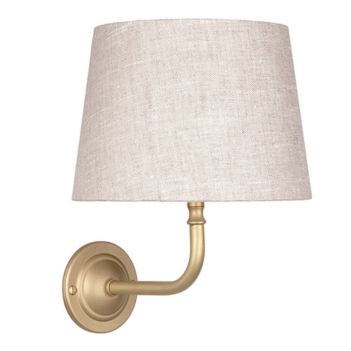 Brooke Wall Light In Burnished Brass