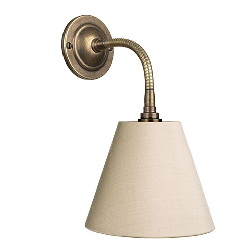 Ashfield Wall Light in Antiqued Brass