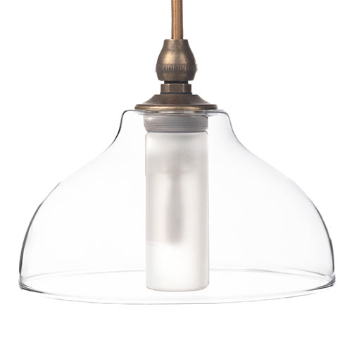 Octavia Bathroom Pendant in Antiqued Brass