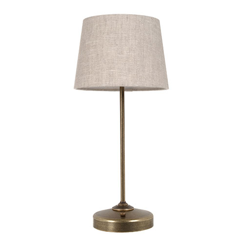 Thorncroft Rechargeable Table Lamp in Antiqued Brass 