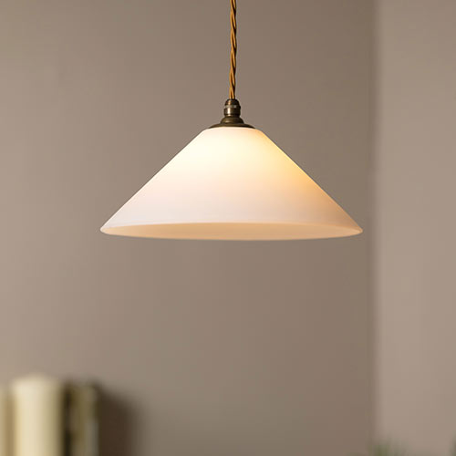 Drayton Pendant in Antiqued Brass