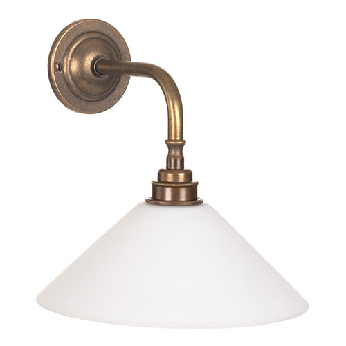 Ellington Wall Light in Antiqued Brass
