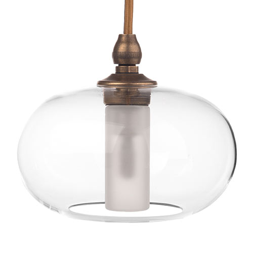 Hampstead Bathroom Pendant in Antiqued Brass