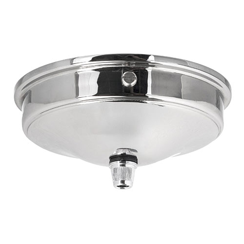 Charleston Ceiling Rose with Cable Grip in Matt Black