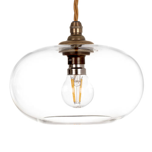 Hampstead Pendant Light in Antiqued Brass