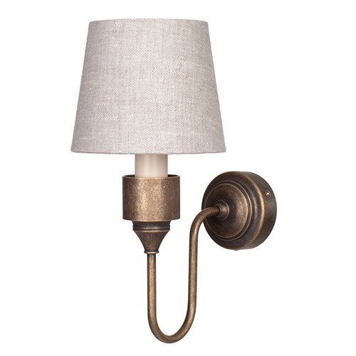 Maldon Wall Light in Antiqued Brass
