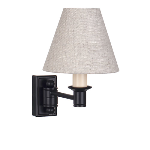 Hanson Library Wall Light In Matt Black