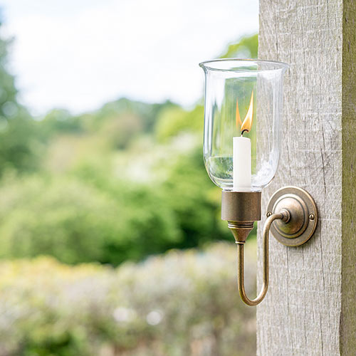 Hurricane Candle Sconce