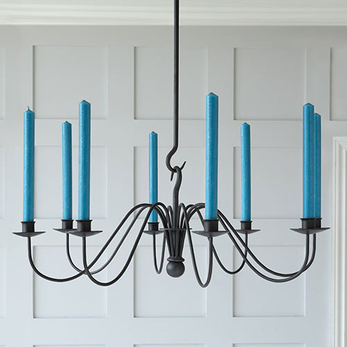 8 Charles Farris Turquoise Dining Candles 22 x 250