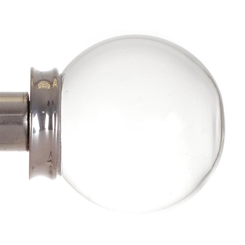 Glass Finial for 20mm Pole in Mercury
