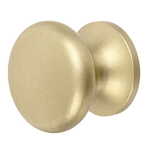 Large Napier Cupboard Knob in Burnished Brass