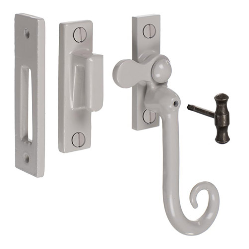 Monkey Tail Lockable Latch (Left) in Clay