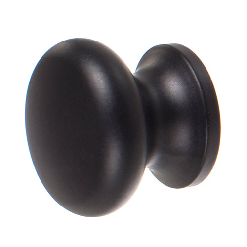 Small Napier Cupboard Knob in Matt Black