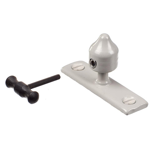 Lockable Window Stay Pin in Clay