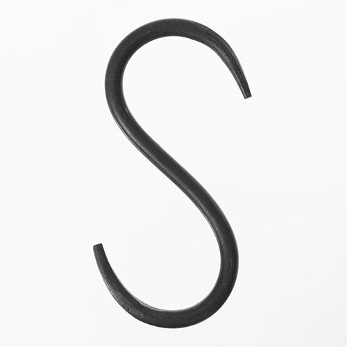 Small 'S' Hook in Beeswax