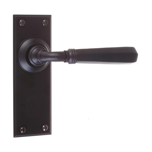 Chester Handle, Ripley Plain Plate, Matt Black