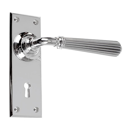 Bromley Handle, Bristol Keyhole Plate, Nickel
