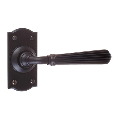 Bromley Handle, Nowton Short Plate, Matt Black