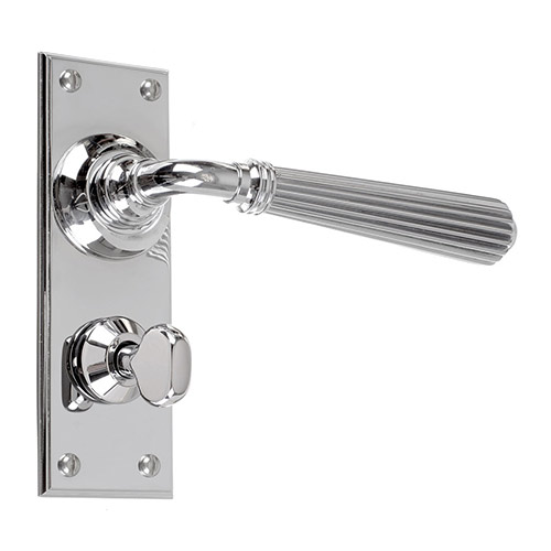 Bromley Handle, Ripley Privacy Plate, Nickel
