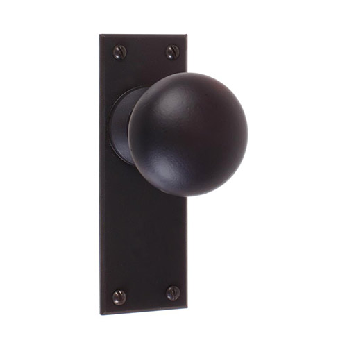 Holkham Door Knob, Bristol Plain Plate, Beeswax