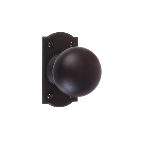 Holkham Door Knob, Nowton Short Plate, Beeswax