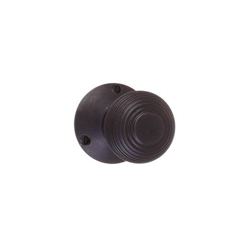 Reeded Door Knob, Rowley Plate, Beeswax