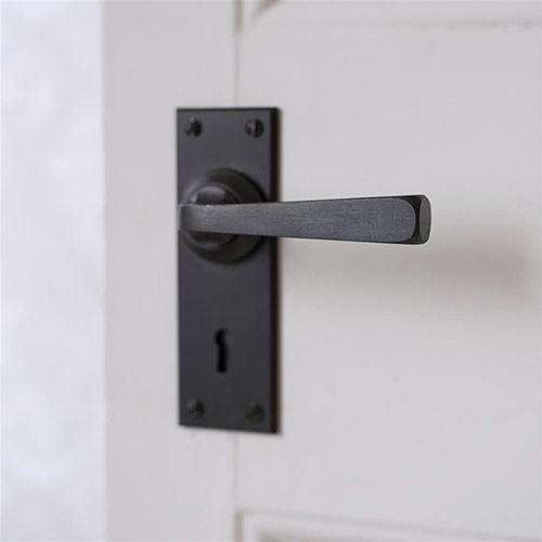 Manson Lever Handle with keyhole plate