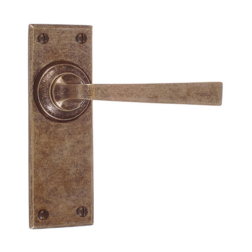 Manson Handle, Bristol Plain Plate, Antiqued Brass