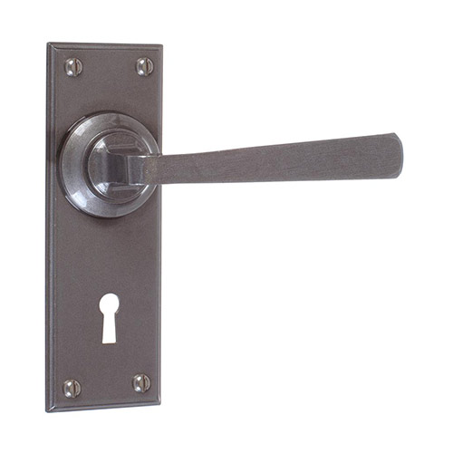 Manson Handle, Ripley Keyhole Plate, Polished