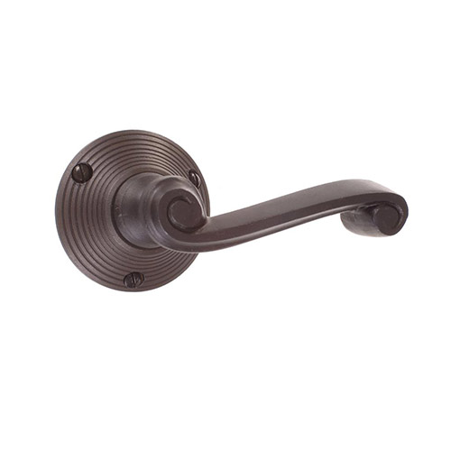 Regency Handle, Reeded Plate, Beeswax