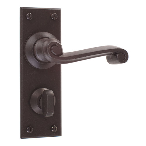 Regency Handle, Bristol Privacy Plate, Beeswax
