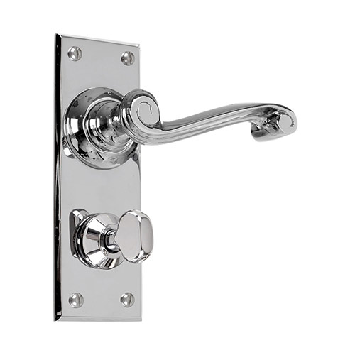 Regency Handle, Bristol Privacy Plate, Nickel