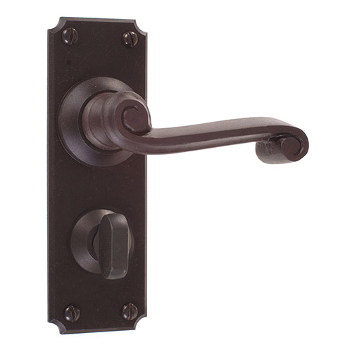 Regency Handle, Ilkley Privacy Plate, Beeswax