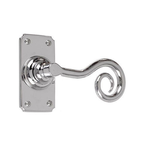 Curled Handle, Ilkley Short Plate, Nickel