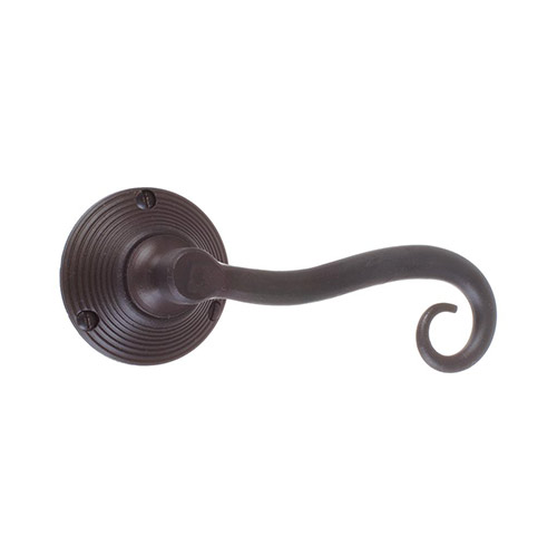 Scrolled Handle, Reeded Plate, Beeswax