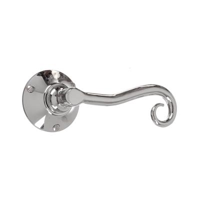 Scrolled Handle, Rowley Plate, Nickel