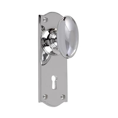 Downley Knob, Nowton Keyhole Plate, Nickel