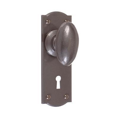 Downley Knob, Nowton Keyhole Plate, Polished