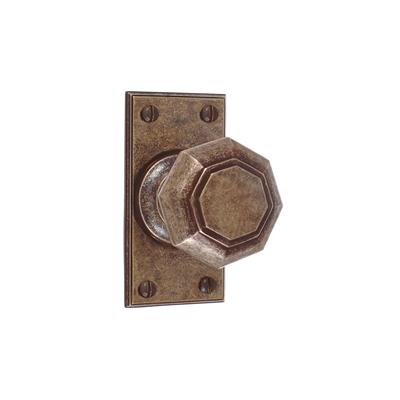 Shaftesbury Knob, Ripley Short Plate, AntiquedBrass