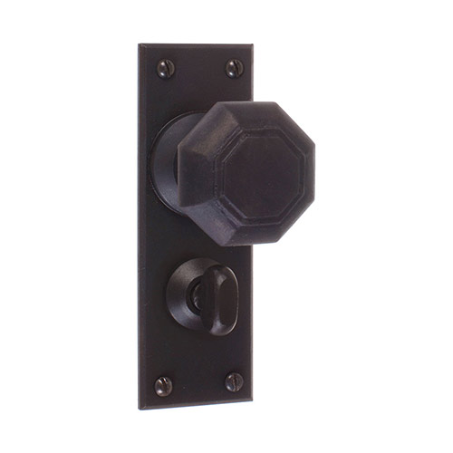 Shaftesbury Knob, Bristol Privacy Plate, Beeswax