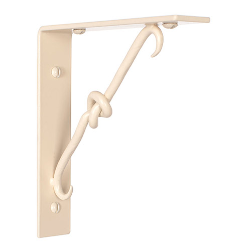 Knotted Shelf Bracket in Plain Ivory